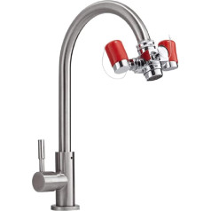 Аварийная установка для промывки глаз с краном для раковины, идеально подходит для лабораторий, промышленных объектов, офисов и домов