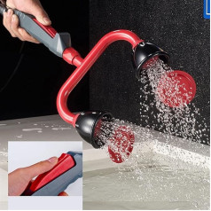 ZGYOZMNG Augenspülstation, Augenspüleinheit mit Sprühschlauch, Handgeführte Notfall-Augenspüldusche für den Einsatz im Labor und in der Industrie