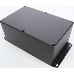 Hammond Electronics Alu-Druckgussgehäuse mit Flansch Serie 1590 1590EFBK Aluminium (L x B x H) 187.5 x 119.5 x 82 mm Sch