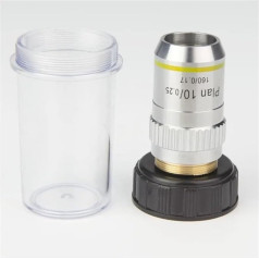 ZTBH Набор аксессуаров для микроскопа 4x 10X 20x 40x 100x Планахроматический объектив Биологический микроскоп Универсальный DIN Стандартный объекти