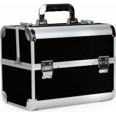 CA34B Косметичка 35x25x31 серебристый/черный