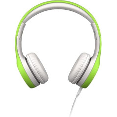 Детские проводные наушники LilGadgets Connect+ с микрофоном, ограничителем громкости для безопасного прослушивания, регулируемым оголовьем, мягки