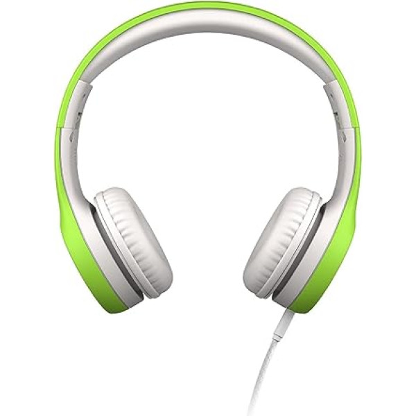 Детские проводные наушники LilGadgets Connect+ с микрофоном, ограничителем громкости для безопасного прослушивания, регулируемым оголовьем, мягки