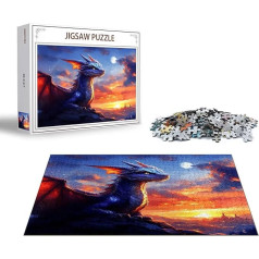 Пазл Цветной Пазл 2000 Кусочков Дракон Деревянный Пазл Взрослых, Премиум Качество Классические Деревянные Образовательные Игры DIY Классиче