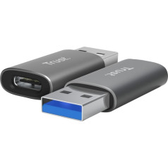 Переходник calyx usb-c to usb-a two-pack серый