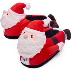 Тапочки Санта Клауса Coddies | Secret Santa Gift | Funny Slippers for Men, Women & Children | Santa Slippers for the Holidays | 3 Sizes: S, M, L | Подарок с приколом