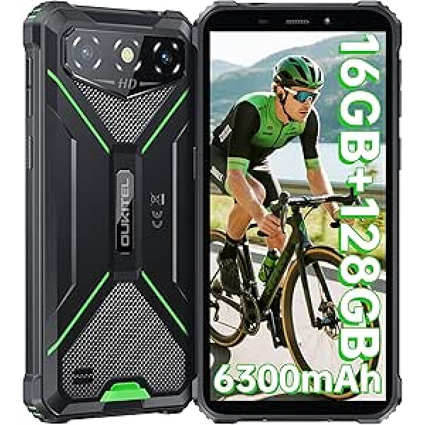 OUKITEL G3 Открытый мобильный телефон - 16 ГБ + 128 ГБ (1 ТБ) 6300 мАч аккумулятор Открытый смартфон без контракта 6,0 дюймов Corning Glass 5 экран 13MP + 5MP камеры 