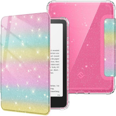 Чехол Fintie для 7-дюймового Kindle Paperwhite (12-е поколение) и Kindle Colorsoft/Paperwhite Signature Edition 2025/2024, прозрачный мягкий TPU защитный чехол с функцией автоматич