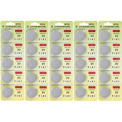 CR2450 3V Литиевые батарейки с кнопкой CR 2450 Батарейки в упаковке 25 штук