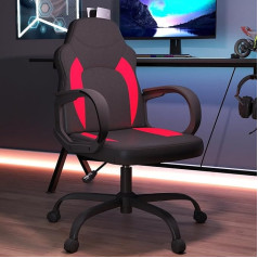 Кресло для видеоигр AnyGod, эргономичное компьютерное игровое кресло с поясничной поддержкой, регулируемыми по высоте поворотными колесами, 