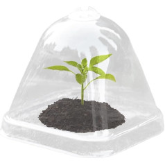 Крышка для горшка с растением, прозрачная крышка для теплицы, 10 штук мини-горшков с крышкой для изоляции от влаги, защиты от дождя, размноже
