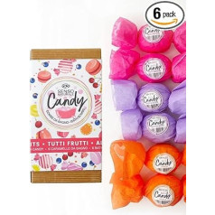 Senso Naturale Набор из 6 ароматических бомбочек для ванны с успокаивающим и очищающим эффектом, обогащенных маслом ши, какао, кокосовым маслом, 100