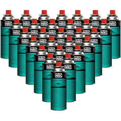 INTEC - Набор из 28 бутановых газовых картриджей по 227 г Компактный гриль с кнопкой прополки