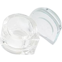 Nägel Kristallschale Dappen Dish Cup Glas mit Deckel Monomer Halter Maniküre Werkzeug Kunst Dappen Monomer Halter mit Deckel