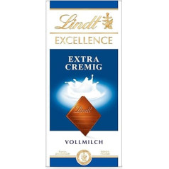 Шоколад Lindt Excellence Extra Creamy Milk Chocolate 100 г плитка Нежный тающий элегантный молочный шоколад со сливочно-молочным ароматом Интенсивный длительн