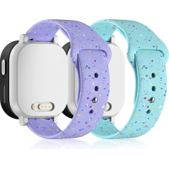 Hexasider Пакет из 2 детских браслетов, совместимых с Xplora X6 Play/Xplora X6 Pro/Anio 5, 20 мм силиконовые дети Smartwatch замена ремешок браслеты аксессуары для де