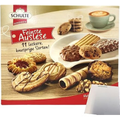 Schulte Feinste Auslese Печенье из кондитерской смеси 11 вкуснейших сортов (упаковка 300 г) + usy Block