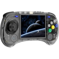 Ретро портативная игровая консоль RG ARC S, система Linux с 128 Гб SD картой 4541 игр Поддержка 5G WiFi 4.2 Bluetooth Moonlight Streaming и HDMI (прозрачный черный)