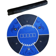 Настольная игра войлочный коврик 47 х 47 дюймов круглый покерный стол профессиональный покер семейная вечеринка казино синий