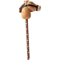 Плюшевая лошадь, плюшевая палка для верховой езды, ручная работа, ролевая игра, прочная хоккейная лошадь, музыкальная лошадь для верховой е