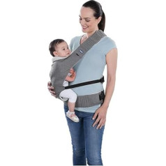 Chicco Myamaki Complete New Baby Carrier Эргономичная и безопасная для бедер и спины ребенка, дышащая 3D ткань, от рождения до 15 кг, серый