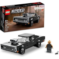 LEGO Speed Champions Fast & Furious 1970 Dodge Charger R/T 76912 Игрушечный набор моделей мускул-каров для детей, коллекционный набор с минифигуркой Доминика Торетто