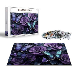 Пазл Цветочный пазл 1000 частей Роза деревянный пазл взрослый, премиум качество классические деревянные образовательные игры, DIY классическ