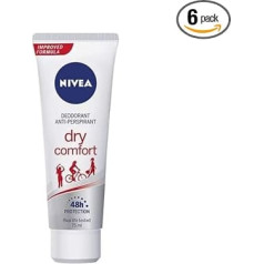 NIVEA Dry Comfort Plus Кремовый дезодорант для тела упаковка из 6