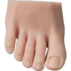 Реалистичная силиконовая модель ноги для обучения ногтевому искусству и татуировке - манекен-половинка ноги для профессиональных практик