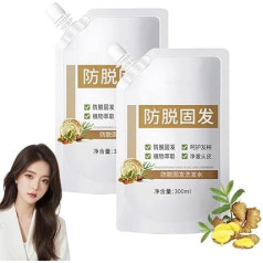 Remimpi Anti-Haarausfall-Shampoo,Ginseng-Ingwer-Shampoo,Fördert Haarwachstum für Männer und Frauen (300 ml) (2 Stück)