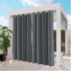 Непрозрачные шторы для улицы, водонепроницаемые шторы для улицы с люверсами, защита от солнца и конфиденциальность, шторы для балкона, пат