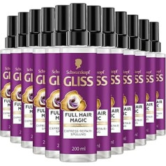 Gliss Spray Conditioner Full Hair Magic (Pack of 12 (12 x 200 ml))
