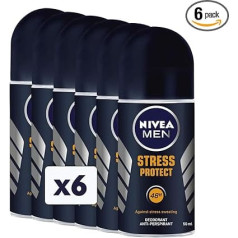Nivea Stress Protect Мужской роликовый дезодорант упаковка 6 x 50 мл