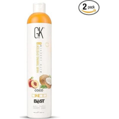 GK HAIR Global Keratin The Best Coco (33.8 Fl Oz/1000 ml) Vegan Straightening Keratin Hair Treatment Professional Brazilian Complex Blowout Straightening for Silky Straight & Frizz-free Hair