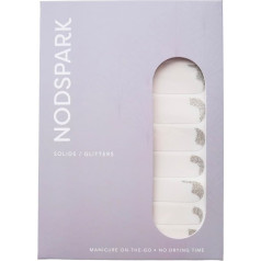 Nodspark Nagelfolie Silber Sand