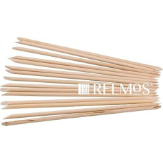 100 x Оранжевые двусторонние палочки для маникюра и педикюра