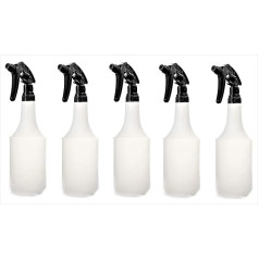 Бутылки-распылители Master Carline, пустые - 1 литр - изготовлены из переработанного пластика с профессиональной насадкой-распылителем - химическ