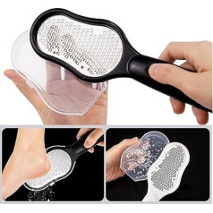 Напильник для ног двусторонний для удаления омертвевшей кожи Рашпиль для ног Инструмент для педикюра Средство для удаления мозолей - нерж