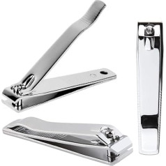 Beauticom Профессиональные ножницы для ногтей из нержавеющей стали с прямыми краями Набор из 3 штук