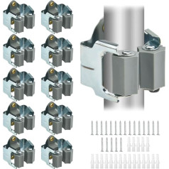 WMYCONGCONG Pack of 10 Mop Broom Holder Wall Mounted Broom Holder for Garage Garden Shed Storage Garden Tool Organiser Storage Rack with Screws