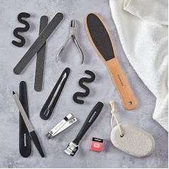 Набор для педикюра Manicare, профессиональные инструменты для ног, филировка и обрезка ногтей, удаление жесткой, сухой омертвевшей кожи, устра