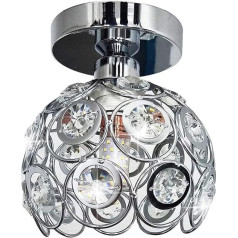 Светодиодный потолочный светильник с хрусталем, хромированный потолочный светильник с хрусталем, потолочный светильник с полусферически