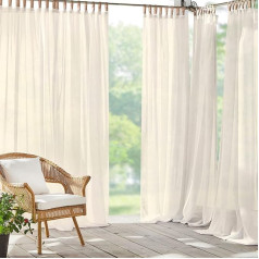 Elrene Home Fashions DARIEN Ivory Шторы для помещений и улицы 132 x 213 см