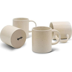 Набор кофейных чашек из керамогранита премиум качества для чая и кофе [набор из 4 - объем 300 мл] 100% ручная работа Набор кофейных чашек Nuages de Vani