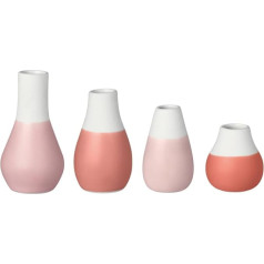RADER MINI PASTEL VASES SET/4 - КРАСНЫЙ