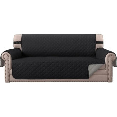 Роскошный стеганый защитный чехол для дивана, водонепроницаемый чехол для мебели, прочный и устойчивый к загрязнениям - 190 см x 53 см Камень с