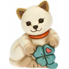 THUN - Amazon Limited Edition 2022 - Кошка-копилка с листом счастливого клевера - Керамика с ручным декорированием - Идеально подходит для подарка гостям, и