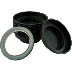 10 зеленых цилиндрических лотков и клейкая лента для флористической пены, незаменимые аксессуары для влажной флористической пены