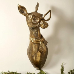 3D голова настенное украшение, головы животных для стены искусство висит скульптуры, небольшой металл стены смолы искусства настенный деко