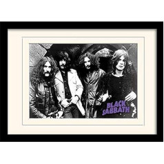 Фотография Black Sabbath в рамке 30 x 40 см, многоцветный МДФ, 42 x 32 x 2,4 см
